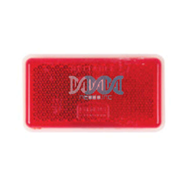 Rectangular Red Reflector Adhesive Tape Fitting 65X35mm