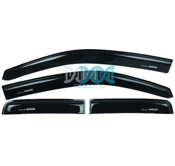4 Piece Windshield Set for Ford Ranger Super Cab from 2015 to 2022