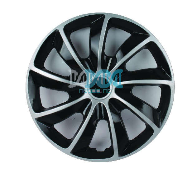 15 Silver & Black Wheel Cover