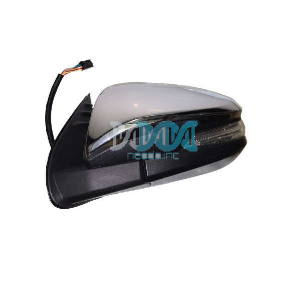 Mirror Chrome/Black Left Electrical Led Hilux 2016- GD6
