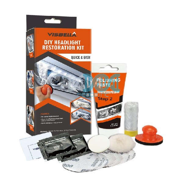 Visbella DIY Vehicle Headlight Restoration Kit