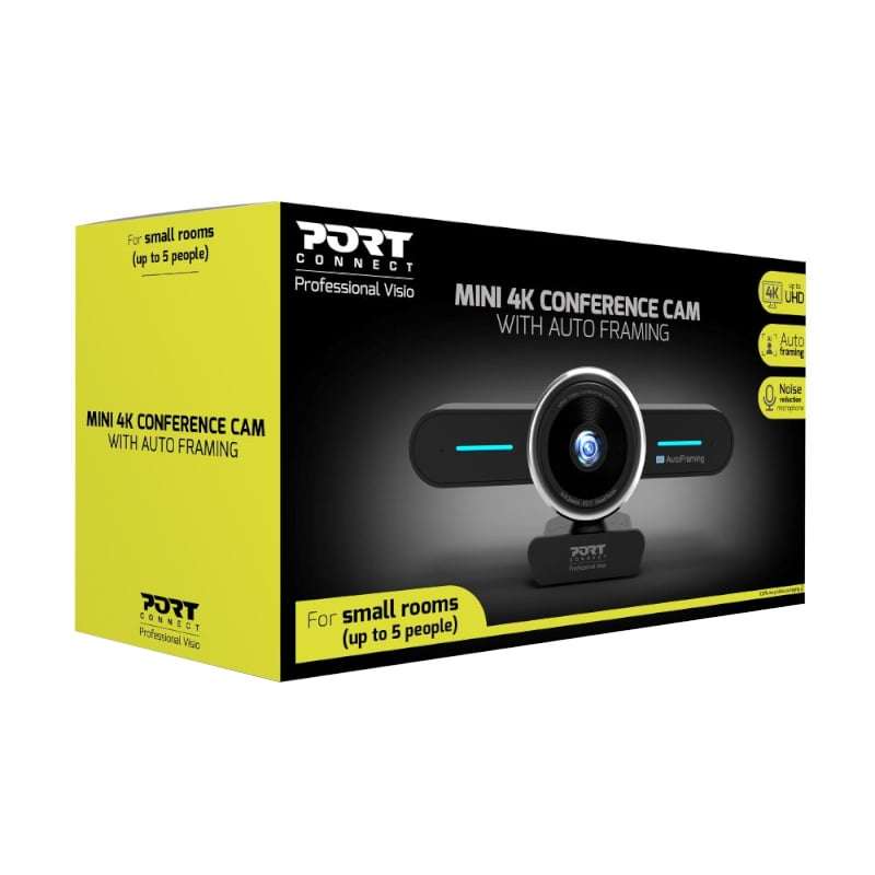 Port Connect Professional Webcam With Integrated Microphone 4K@30Hz