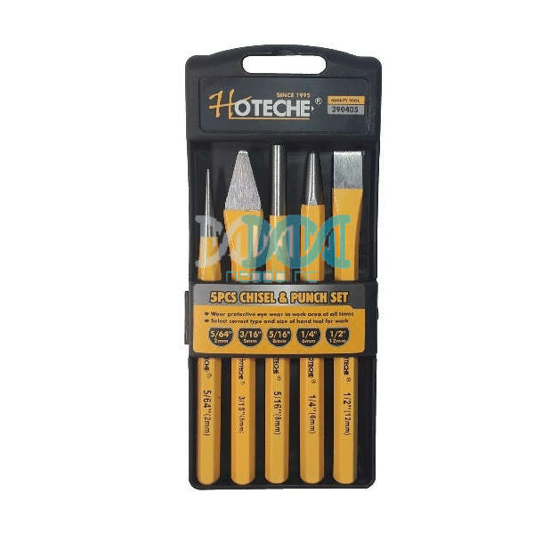 Hoteche Cold Chisel Set 5 Pieces - Chrome Vanadium Steel