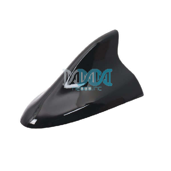 Shark Fin Aerial Flat Bottom Black
