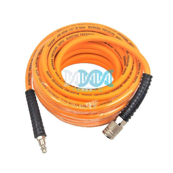 Air Hose With Fittings Rubber/Pvc Hybrid