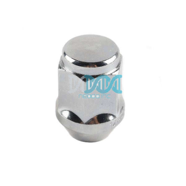 Chrome Nuts 12X1.25mm Flat Dome 19Hd