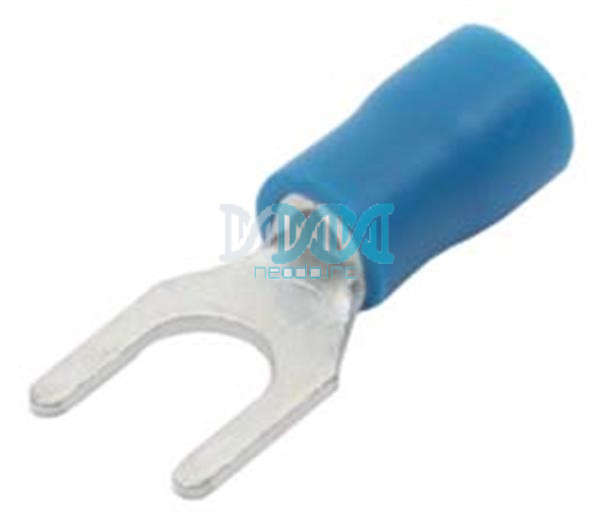 Blue Fork Terminal  5.3mm100 Pieces