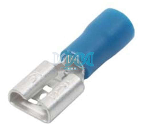 Blue Terminal Female 6.3mm(100 pieces)