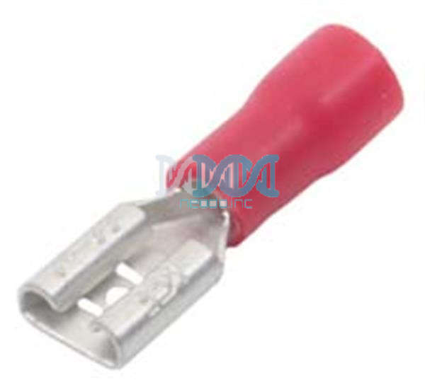 Red 4.8mm Female Radio Terminal
