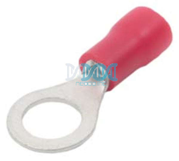 Red Ring Terminal 6.4mm 100 Pieces