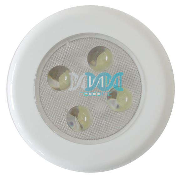 Roof Lamp 4Led White Dia.75mm Flush Mtg