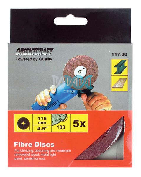 Sanding Disc 115mm Grit 100 5Pc