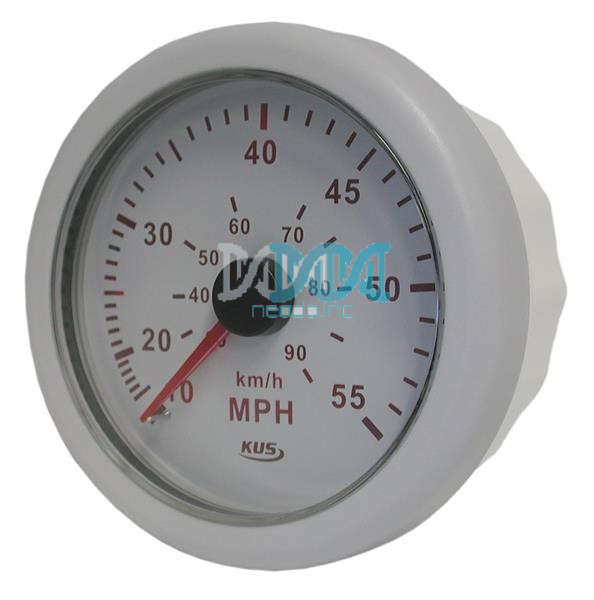 Speedo Meter 55Mph/90Km 85mm White
