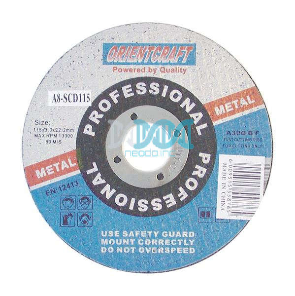 Steel Cutting Disc 115X3X22mm Diy