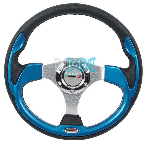 Pvc Steering Wheel Blue