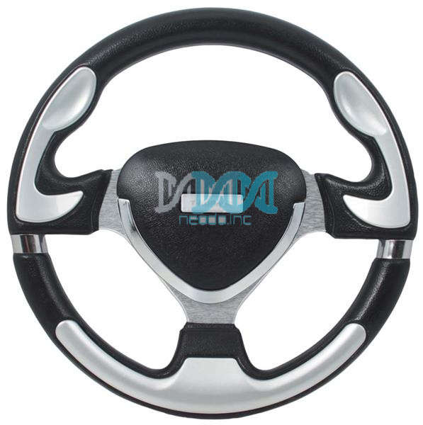 Steering Wheel Silver Polyeurathane