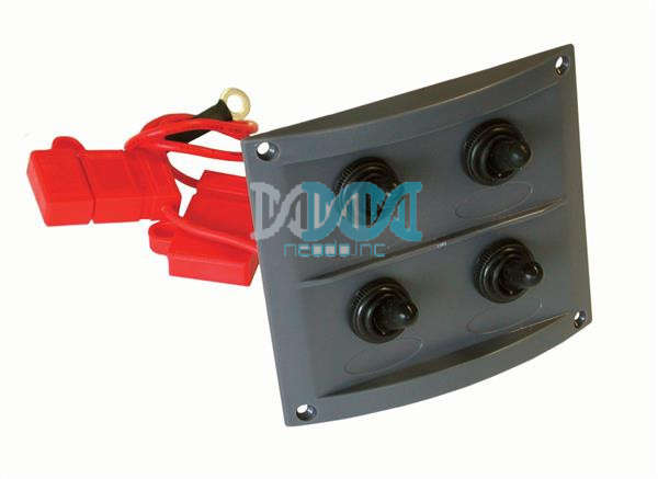 Switch Panel Splash Proof Black 108X95mm