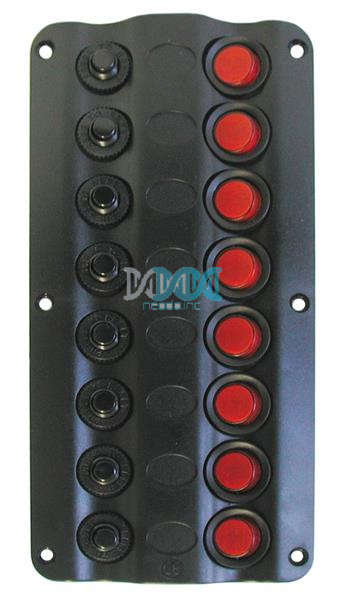 Switch Panel(8P) Led With Circuit Breaker