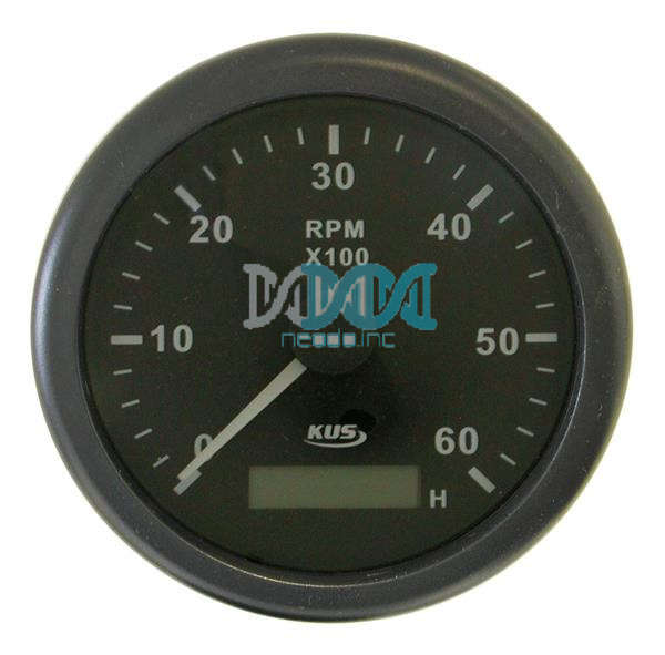 Tacho Meter 6000Rpm 85mm Black