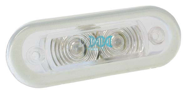Universal Lamp 2Led Clear 84X30mm 12V