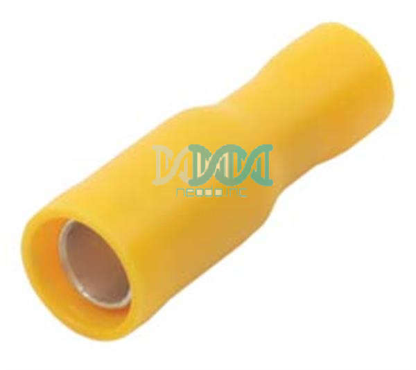 Yellow Female Bullet Connector(100 pieces)