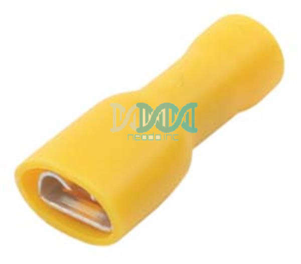 Yellow Female Terminal 6.3mm100 Pieces