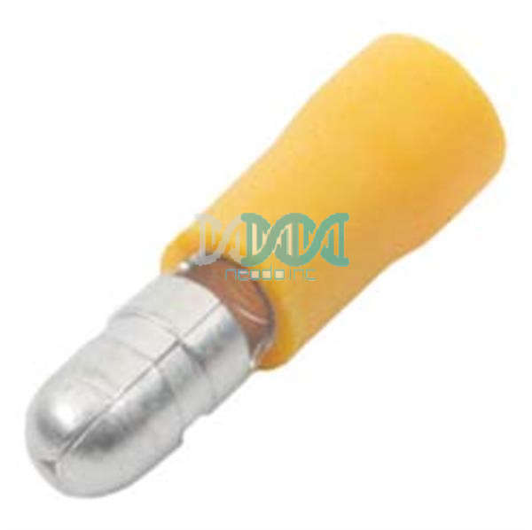 Male Bullet Terminal Yellow - 10 Pieces