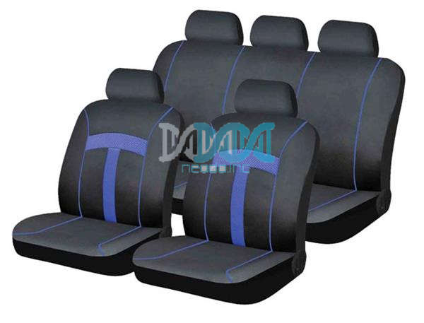 Seat Cover 9 Piece Blue T-Style