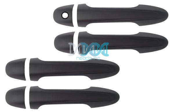 Door Handle Cover 8 Piece Black Toyota Hi-Lux 2015-