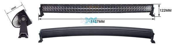 Spot Lamp Curved Bar 240W(80X3W)10-30V