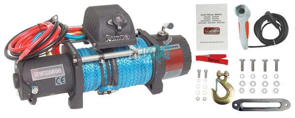9500Lb 12V Winch With Sythnetic Rope