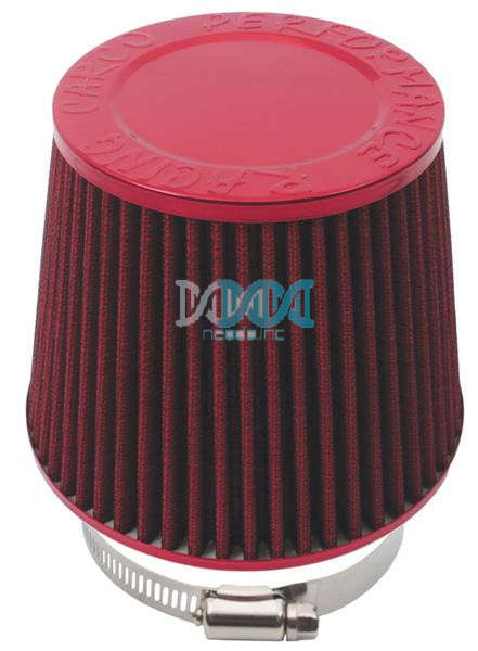 Standard Closed Top Cone Air Filter Red