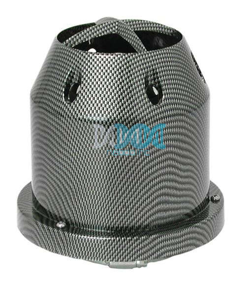 Air Filter With Shield Black Carbon Fibre Look