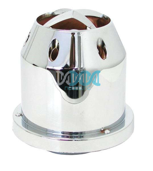 Air Filter With Shield Solid Chrome