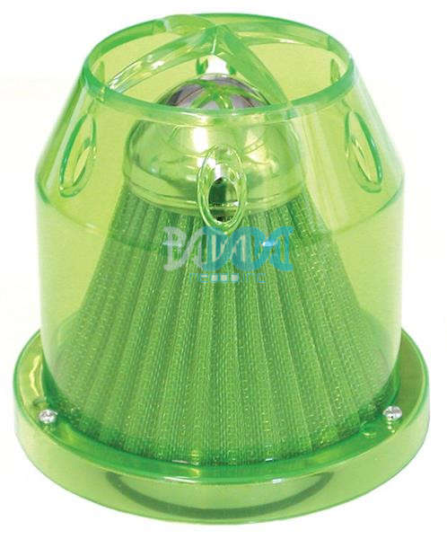 Air Filter With Transparent Green Cover