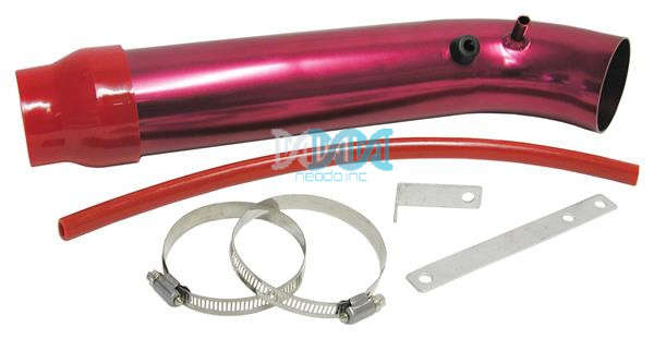 Red Long Bend Induction Pipe Set - 76mm