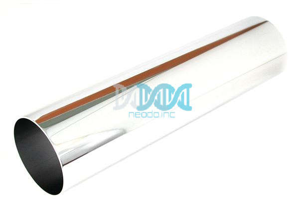 Induction Pipe 300mm Straight - Chrome 76mm