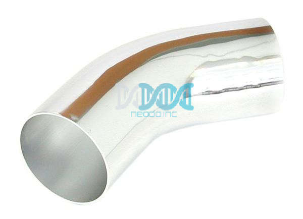 Induction Pipe 45 Degree - Chrome 76mm