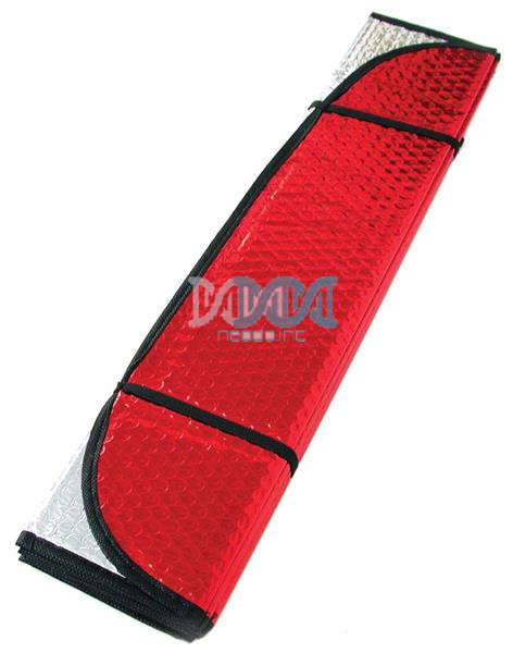 1 Piece 1Mx60cm Red/Silver Car Shades For Front Glass