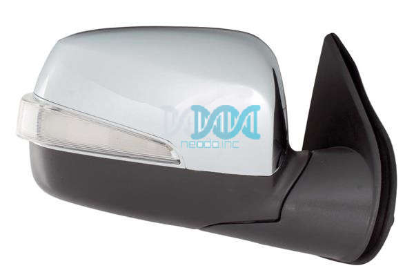 Mirror Chrome/Black Dmax Right Hand 09-11 Led