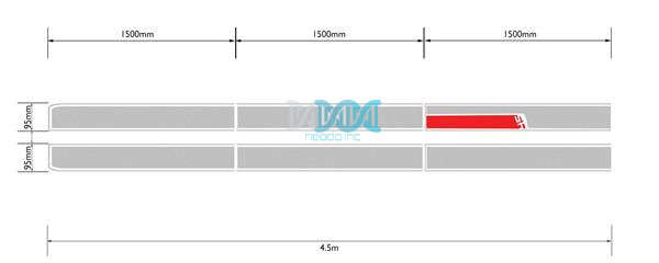 Racing Strips Silver 20cmx4.5M