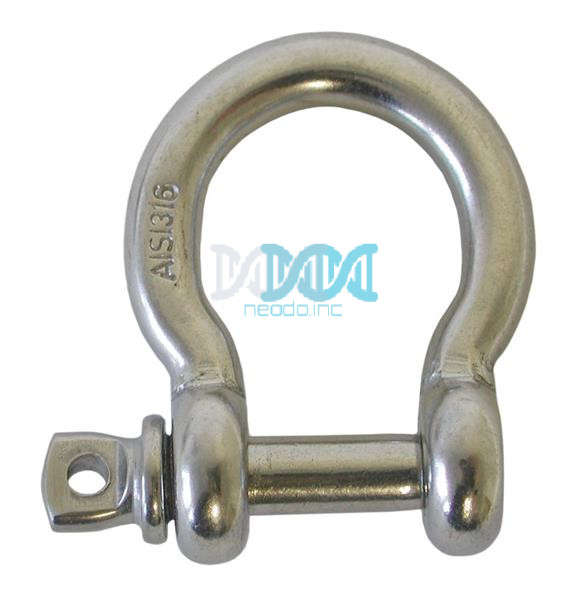 Eu Bow Shackle 6mm 316 Stainless Steel