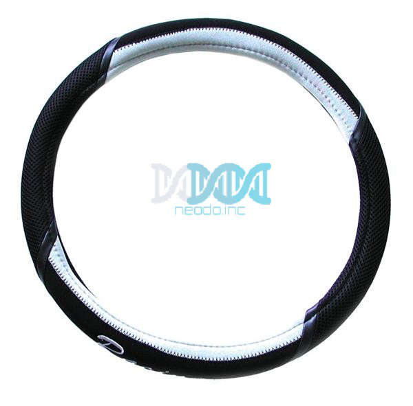 Steering Wheel  Cover Black/Grey
