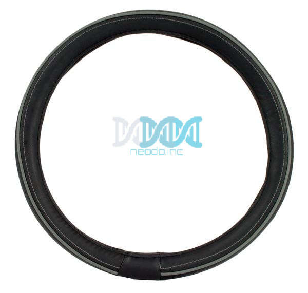 Steering Cover Polyeurathane  Black/Dark Grey