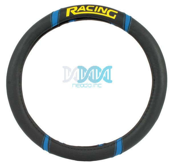 Steering Cover Polyeurathane  Racing Black/Blue