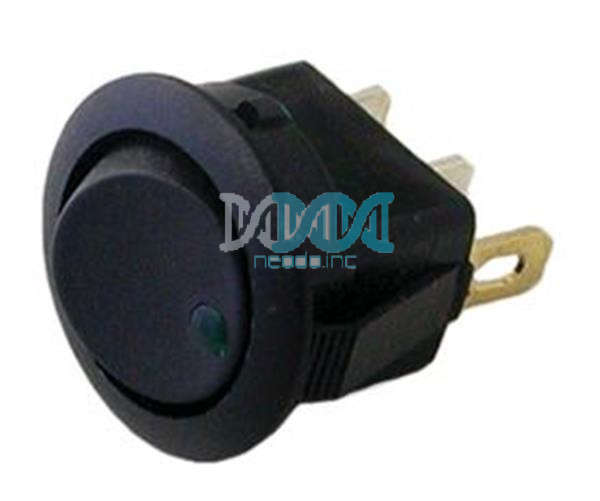 Rocker Switch Dot Green