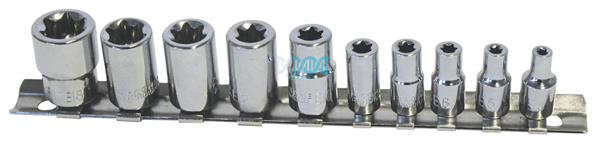 E-Tork Socket 11 Piece 1/4 Inch & 3/8 Inch Drive