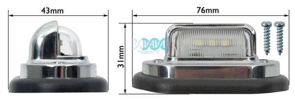 Number Plate Lamp Led 12V