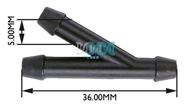 Water Y-Piece 5mm(10)