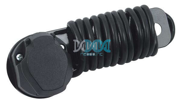 Trailer Socket 7P Prewired With Plate 2M